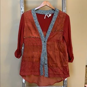 Blue boutique cardigan